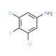 3,5-Dichloro-4-fluoroaniline (CAS 2729-34-2) - chemical structure image