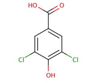 3,5-Dichloro-4-hydroxybenzoic acid (CAS 3336-41-2) - chemical structure image