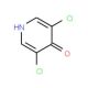 3,5-Dichloro-4-hydroxypyridine (CAS 17228-71-6) - chemical structure image