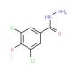 3,5-Dichloro-4-methoxybenzenecarbohydrazide (CAS 22631-59-0) - chemical structure image
