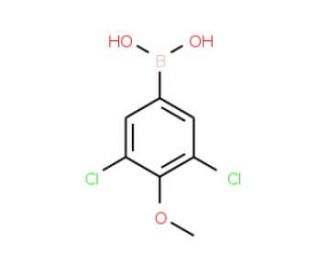 3,5-Dichloro-4-methoxyphenylboronic acid (CAS 175883-61-1) - chemical structure image