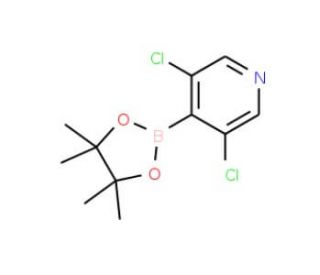 3,5-Dichloro-4-pyridineboronic acid pinacol ester (CAS 1257641-28-3) - chemical structure image