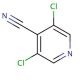 3,5-Dichloro-4-pyridinecarbonitrile (CAS 153463-65-1) - chemical structure image