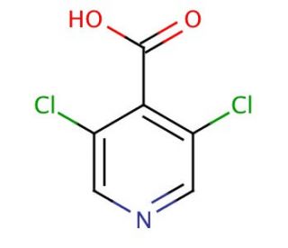 3,5-Dichloropyridine-4-carboxylic acid (CAS 13958-93-5) - chemical structure image