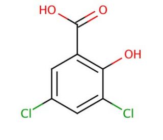 3,5-Dichlorosalicylic acid (CAS 320-72-9) - chemical structure image