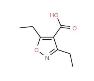 3,5-Diethyl-isoxazole-4-carboxylic acid (CAS 216700-85-5) - chemical structure image