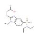 3-(5-Diethylsulfamoyl-1-ethyl-1H-benzoimidazol-2-yl)-propionic acid - chemical structure image