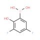3,5-Difluoro-2-hydroxyphenylboronic acid (CAS 1150114-51-4) - chemical structure image