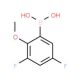 3,5-Difluoro-2-methoxybenzeneboronic acid (CAS 737000-76-9) - chemical structure image