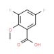 3,5-Difluoro-2-methoxybenzoic acid (CAS 180068-67-1) - chemical structure image