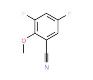 3,5-Difluoro-2-methoxybenzonitrile (CAS 874804-08-7) - chemical structure image