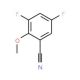 3,5-Difluoro-2-methoxybenzonitrile (CAS 874804-08-7) - chemical structure image