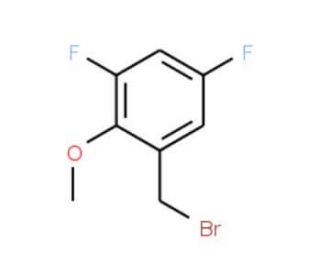 3,5-Difluoro-2-methoxybenzyl bromide (CAS 886500-63-6) - chemical structure image