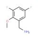 3,5-Difluoro-2-methoxybenzylamine (CAS 886502-00-7) - chemical structure image