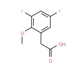 3,5-Difluoro-2-methoxyphenylacetic acid - chemical structure image