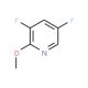 3,5-Difluoro-2-methoxypyridine (CAS 1171918-06-1) - chemical structure image