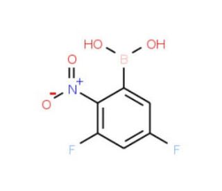 3,5-Difluoro-2-nitrophenylboronic acid (CAS 1150114-60-5) - chemical structure image