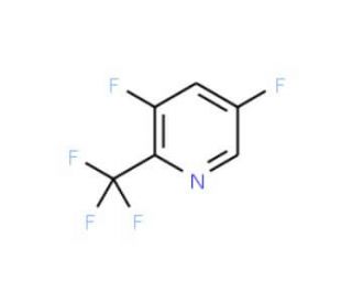 3,5-Difluoro-2-(trifluoromethyl)pyridine - chemical structure image