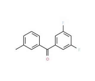 3,5-Difluoro-3&prime;-methylbenzophenone (CAS 844885-06-9) - chemical structure image
