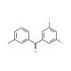 3,5-Difluoro-3′-methylbenzophenone (CAS 844885-06-9) - chemical structure image