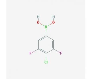 3,5-Difluoro-4-chlorophenylboronic acid (CAS 864759-63-7) - chemical structure image
