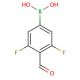 3,5-Difluoro-4-formylphenylboronic acid (CAS 870718-11-9) - chemical structure image