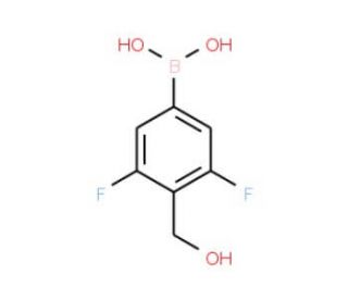 3,5-Difluoro-4-(hydroxymethyl)phenylboronic acid (CAS 917969-79-0) - chemical structure image