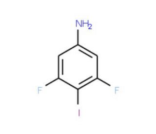 3,5-Difluoro-4-iodoaniline (CAS 1542-34-3) - chemical structure image