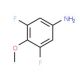 3,5-Difluoro-4-methoxyaniline (CAS 363-47-3) - chemical structure image