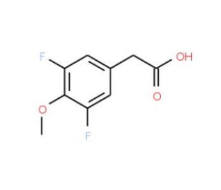 3,5-Difluoro-4-methoxyphenylacetic acid (CAS 886498-74-4) - chemical structure image