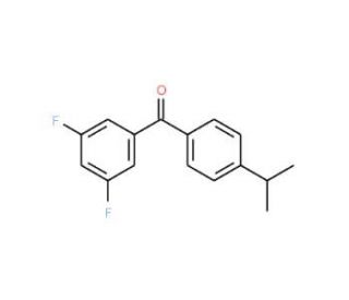 3,5-Difluoro-4&prime;-iso-propylbenzophenone (CAS 844885-09-2) - chemical structure image