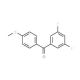 3,5-Difluoro-4′-(methylthio)benzophenone (CAS 197439-19-3) - chemical structure image