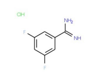 3,5-Difluoro-benzamidine hydrochloride (CAS 144797-68-2) - chemical structure image