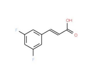 3,5-Difluorocinnamic acid (CAS 84315-23-1) - chemical structure image