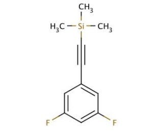 (3,5-Difluorophenylethynyl)trimethylsilane (CAS 445491-09-8) - chemical structure image
