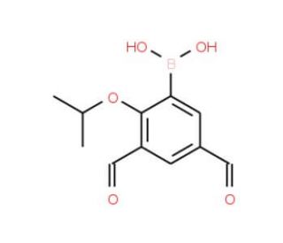 3,5-Diformyl-2-isopropoxyphenylboronic acid (CAS 1072951-68-8) - chemical structure image