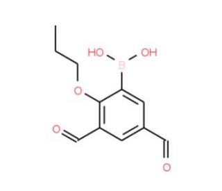 3,5-Diformyl-2-propoxyphenylboronic acid (CAS 1072951-92-8) - chemical structure image