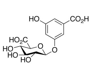 3,5-Dihydroxybenzoic acid 3-O-&beta;-D-glucuronide - chemical structure image