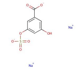 3,5-Dihydroxybenzoic acid 3-O-sulfate sodium salt - chemical structure image