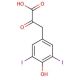 3,5-Diiodo-4-hydroxyphenylpyruvic Acid (CAS 780-00-7) - chemical structure image