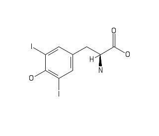 3,5-Diiodo-L-tyrosine (CAS 300-39-0) - chemical structure image