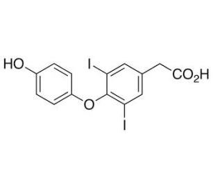 3,5-Diiodothyroacetic Acid (CAS 1155-40-4) - chemical structure image