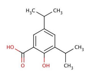 3,5-Diisopropyl-2-hydroxybenzoic acid (CAS 2215-21-6) - chemical structure image