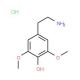 3,5-Dimethoxy-4-hydroxyphenethylamine hydrochloride (CAS 2176-14-9) - chemical structure image
