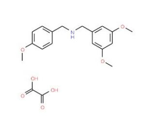 (3,5-Dimethoxy-benzyl)-(4-methoxy-benzyl)-amineoxalate - chemical structure image