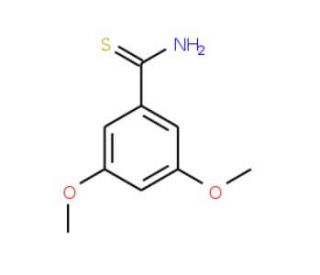 3,5-Dimethoxythiobenzamide (CAS 114980-23-3) - chemical structure image