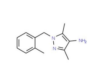 3,5-Dimethyl-1-(2-methylbenzyl)-1H-pyrazol-4-amine (CAS 514801-09-3) - chemical structure image