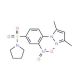 3,5-Dimethyl-1-[2-nitro-4-(pyrrolidine-1-sulfonyl)-phenyl]-1H-pyrazole - chemical structure image