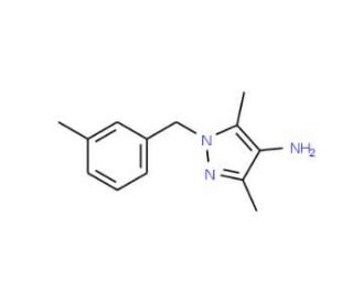 3,5-Dimethyl-1-(3-methylbenzyl)-1H-pyrazol-4-amine - chemical structure image