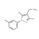 {[3,5-Dimethyl-1-(3-methylphenyl)-1H-pyrazol-4-yl]methyl}amine - chemical structure image
